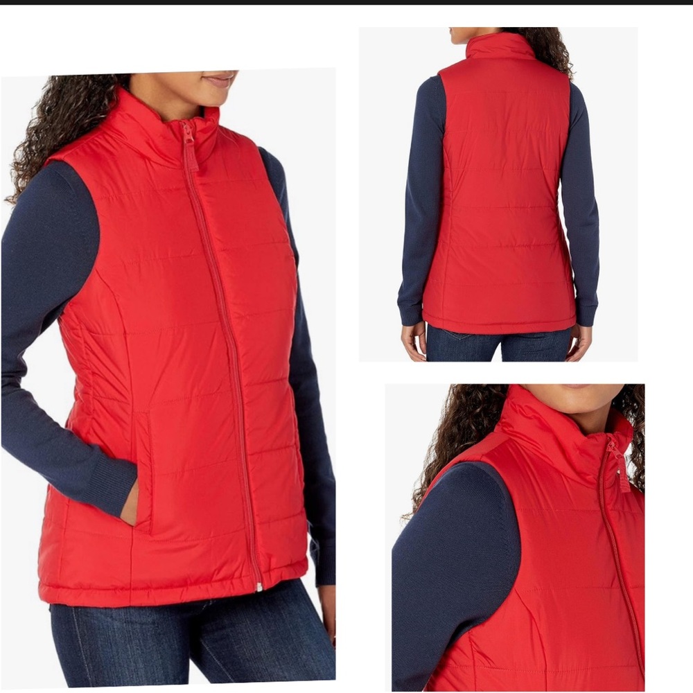Amazon Essentials Women's Mid-Weight Puffer Vest. Excellent use condition